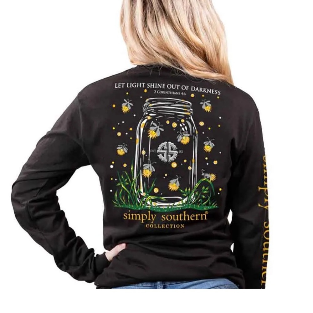 Simply Southern Let Light Shine out of Darkness long sleeve t shirt